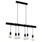 Eglo Lighting Lighting Townshend Pendant Light 6Lt in Black Lights-For-You 49755N